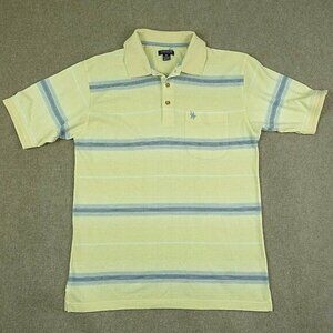 Knight‎ Golf Men Logo Medium M Yellow Short Sleeve Polo Shirt